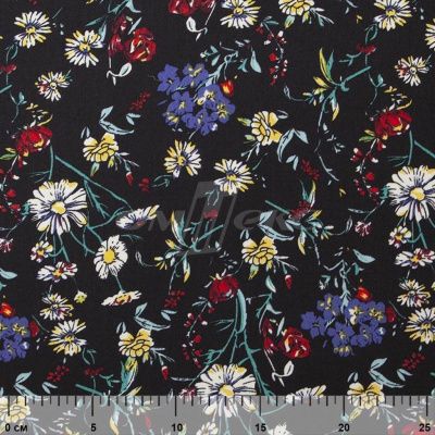 Плательная ткань "Фламенко" 6.2, 80 гр/м2, шир.150 см, принт растительный - купить в Сургуте. Цена 239.03 руб.