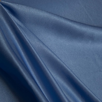Поли креп-сатин 16-4132, 125 (+/-5) гр/м2, шир.150см, цвет голубой - купить в Сургуте. Цена 157.15 руб.
