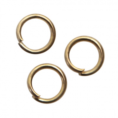 Кольцо  соединительное для бижутерии 5 мм, цв.-золото - купить в Сургуте. Цена: 0.44 руб.