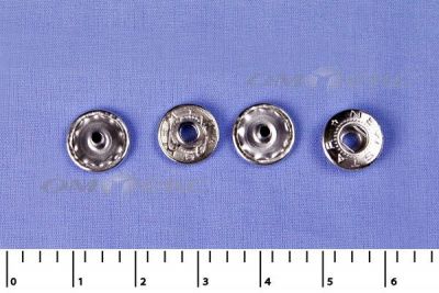 Кнопки металл Ф-12,5 (1440 +/-20 шт) "альфа" никель с рисунком - купить в Сургуте. Цена: 2 853.69 руб.