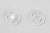 Кнопки пришивные пластиковые 13 мм, блистер 24шт, цв.-прозрачные - купить в Сургуте. Цена: 62.27 руб.