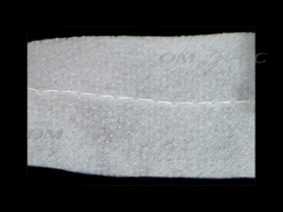 WS7225-прокладочная лента усиленная швом для подгиба 30мм-белая (50м) - купить в Сургуте. Цена: 16.71 руб.
