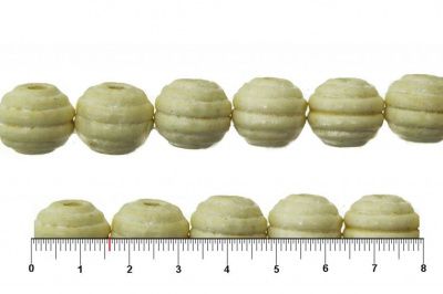 0309-Бусины деревянные "ОмТекс", 16 мм, упак.50+/-3шт, цв.035-белый - купить в Сургуте. Цена: 62.22 руб.