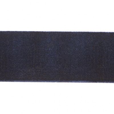 Лента бархатная нейлон, шир.25 мм, (упак. 45,7м), цв.180-т.синий - купить в Сургуте. Цена: 800.84 руб.