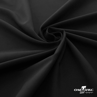 Плательная ткань "Невада", 120 гр/м2, шир.150 см, цвет чёрный - купить в Сургуте. Цена 254.22 руб.