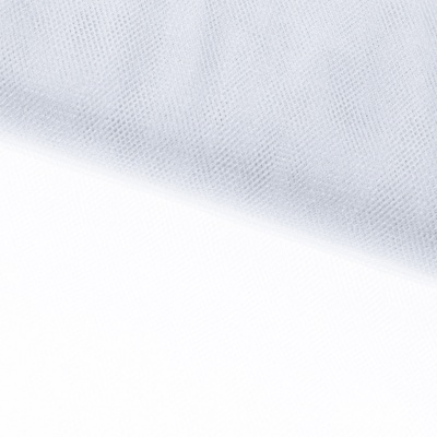 Трикотажное полотно Тюль Кристалл, 100% полиэфир, 16-01/белый, 15гр/м2, шир.160см. - купить в Сургуте. Цена 129.70 руб.