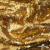 Трикотажное полотно, Сетка с пайетками,188 гр/м2, шир.140 см, цв.-тем.золото (#51) - купить в Сургуте. Цена 505.15 руб.