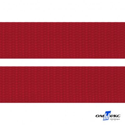 Красный - цв.171- Текстильная лента-стропа 550 гр/м2 ,100% пэ шир.50 мм (боб.50+/-1 м) - купить в Сургуте. Цена: 797.67 руб.