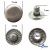 Кнопка металлическая "Альфа" с пружиной, 15 мм (уп. 720+/-20 шт), цвет никель - купить в Сургуте. Цена: 1 466.73 руб.