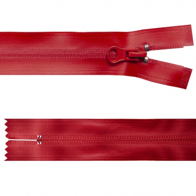 Молния водонепроницаемая PVC Т-7, 20 см, неразъемная, цвет (820)-красный - купить в Сургуте. Цена: 21.56 руб.