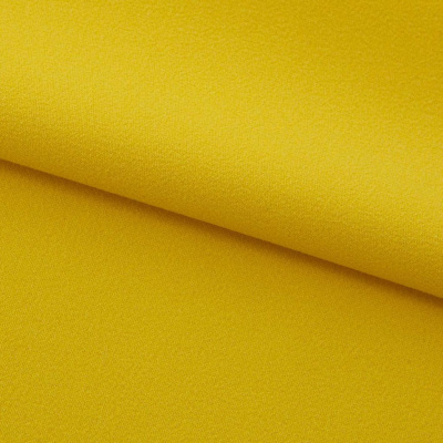 Креп стрейч Амузен 14-0756, 85 гр/м2, шир.150см, цвет жёлтый - купить в Сургуте. Цена 196.05 руб.