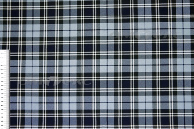 Ткань костюмная клетка Т7274 2004, 220 гр/м2, шир.150см, цвет т.синий/гол/бел - купить в Сургуте. Цена 