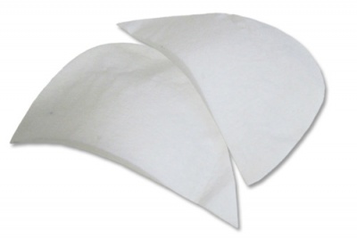 Плечевые накладки И-8 НЦ, составные, цвет белый - купить в Сургуте. Цена: 47.27 руб.