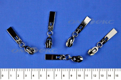 Слайдер декоративный, металлический №1/спираль Т7/никель - купить в Сургуте. Цена: 6.29 руб.
