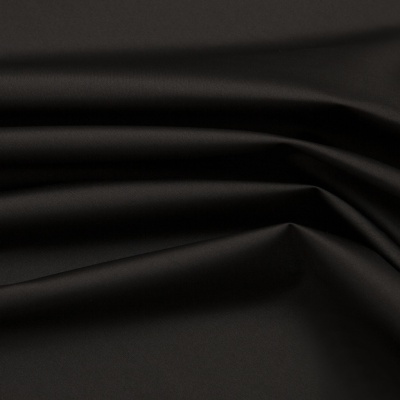 Курточная ткань Дюэл (дюспо), PU/WR/Milky, 80 гр/м2, шир.150см, цвет чёрный - купить в Сургуте. Цена 141.80 руб.