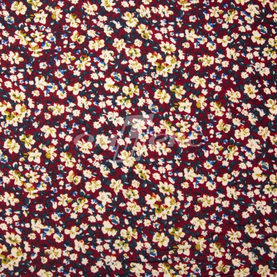 Плательная ткань "Софи" 5.1, 75 гр/м2, шир.150 см, принт растительный - купить в Сургуте. Цена 243.96 руб.