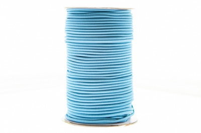 0370-1301-Шнур эластичный 3 мм, (уп.100+/-1м), цв.168 - голубой - купить в Сургуте. Цена: 459.62 руб.