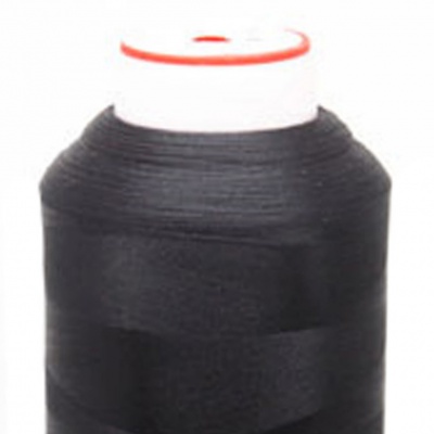 Нитки текстурированные некручёные, намот. 5 000 м, цвет чёрный - купить в Сургуте. Цена: 70.43 руб.