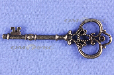 Декоративный элемент для творчества из металла "Ключ"8,5 см  - купить в Сургуте. Цена: 26.66 руб.