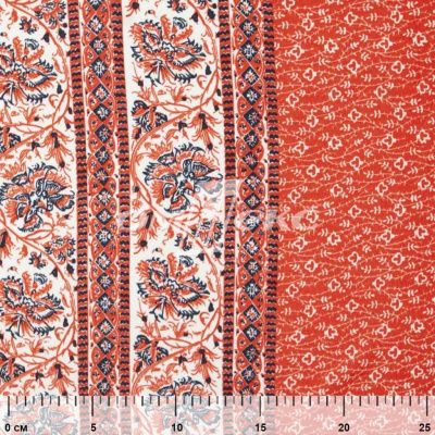 Плательная ткань "Фламенко" 24.1, 80 гр/м2, шир.150 см, принт этнический - купить в Сургуте. Цена 241.49 руб.