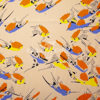 Плательная ткань "Софи" 14.1, 75 гр/м2, шир.150 см, принт птицы - купить в Сургуте. Цена 241.49 руб.