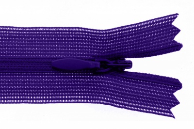 Молния потайная Т3 866, 20 см, капрон, цвет фиолетовый - купить в Сургуте. Цена: 5.27 руб.