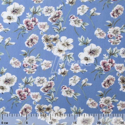 Плательная ткань "Фламенко" 12.1, 80 гр/м2, шир.150 см, принт растительный - купить в Сургуте. Цена 241.49 руб.