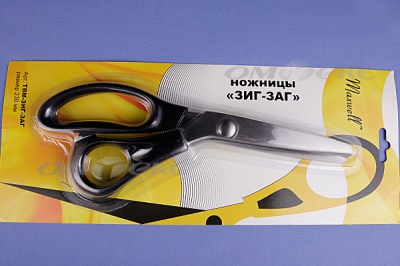 Ножницы ЗИГ-ЗАГ "MAXWELL" 230 мм - купить в Сургуте. Цена: 1 041.25 руб.