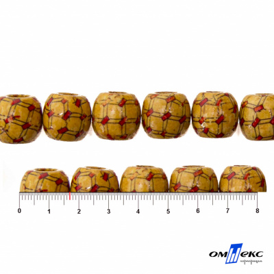0189-Бусины деревянные "ОмТекс", 17 мм, упак.50+/-3шт - купить в Сургуте. Цена: 83.66 руб.