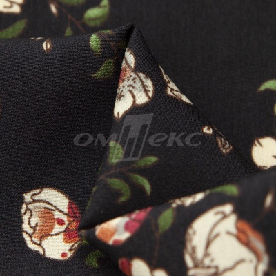 Плательная ткань "Фламенко" 3.1, 80 гр/м2, шир.150 см, принт растительный - купить в Сургуте. Цена 239.03 руб.