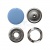 Кнопка рубашечная (закрытая) 9,5мм - эмаль, цв.182 - св.голубой - купить в Сургуте. Цена: 5.74 руб.