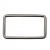 Рамка металлическая прямоугольная, 40 х 15 мм- тём.никель - купить в Сургуте. Цена: 4.60 руб.