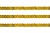 Пайетки "ОмТекс" на нитях, SILVER SHINING, 6 мм F / упак.91+/-1м, цв. 48 - золото - купить в Сургуте. Цена: 356.19 руб.
