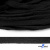 Шнур плетеный d-8 мм плоский, 70% хлопок 30% полиэстер, уп.85+/-1 м, цв.- чёрный - купить в Сургуте. Цена: 735 руб.