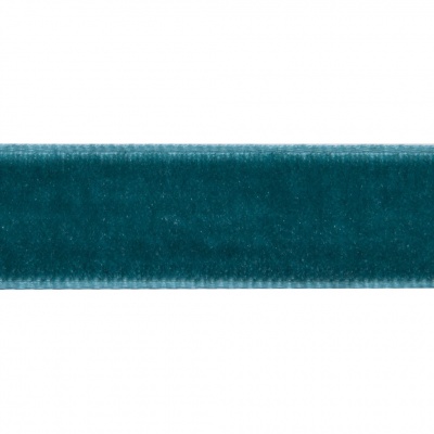 Лента бархатная нейлон, шир.12 мм, (упак. 45,7м), цв.65-изумруд - купить в Сургуте. Цена: 392 руб.