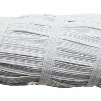 Резинка продежка С-67, шир. 7 мм (20 шт/10 м), цвет белый - купить в Сургуте. Цена: 1 296.24 руб.