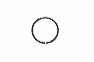 Кольцо металлическое d-15 мм, цв.-никель - купить в Сургуте. Цена: 2.45 руб.