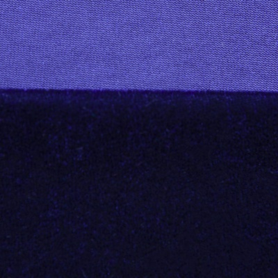 Бархат стрейч №14, 240 гр/м2, шир.160 см, (2,6 м/кг), цвет т.синий - купить в Сургуте. Цена 748.44 руб.